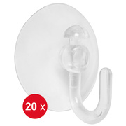 20 Saugn�pfe mit Haken zur<BR>Befestigung von Lichterketten