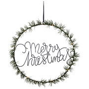 LED-Ring,<BR>Merry Christmas,<BR>20 warmwei�e LEDs