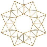 Weihnachtsstern,<BR>EDGE,<BR>30 warmwei�e LEDs,<BR>Messing