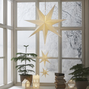 Weihnachtssternkette,<BR>CASSIE,<BR>60 warmwei�e LED