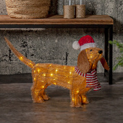 LED-Dackel,<BR>45 warmwei�e LEDs