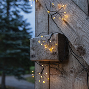 Solar-Minilichterkette,<BR>96 warmwei�e LEDs