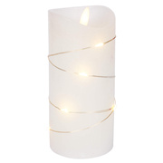 LED-Echtwachskerze,<BR>10 warmwei�e LEDs,<BR>H 150, � 70