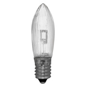 LED-Topkerze,<BR>klar,<BR>E10/12V/0,1W