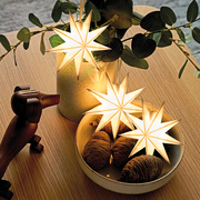 LED-Minilichterkette,<BR>3 warmwei�e LEDs,<BR>wei�e Sterne