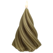 Echtwachskerze,<BR>1 warmwei�e LED,<BR>H 150, � 95