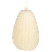 Echtwachskerze,<BR>1 warmwei�e LED,<BR>H 130, � 70