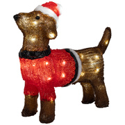 LED-Dackel,<BR>40 warmwei�e LEDs