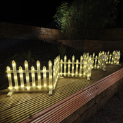 LED-Dekozaun,<BR>warmwei�e LEDs