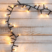 LED-Lichterkette, Cluster,<BR>200 extrawarmwei�e LEDs