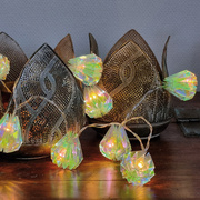 LED-Minilichterkette,<BR>10 warmwei�e LEDs,<BR>Laternen