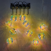 LED-Minilichterkette,<BR>10 warmwei�e LEDs,<BR>Laternen