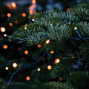 Akku-Solar-Minilichterkette,<BR>warmwei�e LEDs