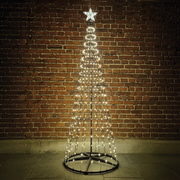 Weihnachtsbaum,<BR>mit Sternspitze,<BR>370 warmwei�e LEDs