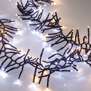 LED-Lichterkette,<BR>Cluster,<BR>warmwei�e und wei�e LEDs