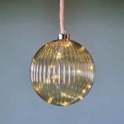 Glaskugel,<BR>warmwei�e LEDs