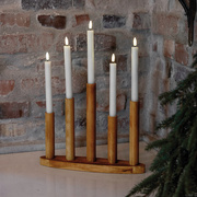 Weihnachtsleuchter,<BR>MILO,<BR>5 warmwei�e LEDs