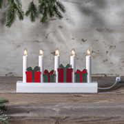 Weihnachtsleuchter,<BR>JULIA,<BR>5 x E10/55V/3W