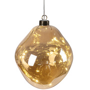 Glaskugel,<BR>15 warmwei�e LEDs,<BR>� 150