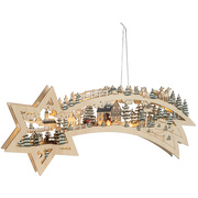 Fensterbild<BR>STERNSCHWEIF,<BR>12 warmweie LEDs