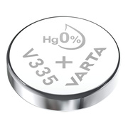 Knopfzelle f�r Uhren,<BR>V335, SR 512 SW,<BR>Silberoxyd,<BR>1,55V, 6 mAh,<BR>Blisterware