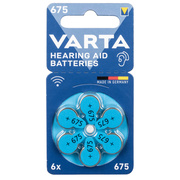 Knopfzellen f�r H�rger�te,<BR>ACOUSTIC,<BR>Zink/Luft, 1,4V,<BR>6er Blister