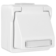 Datendose,<BR>f�r 1+2 Universal-Module,<BR>Abgang 35�