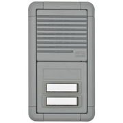 UP-Modul-Trstation,<BR>TLT06/2,<BR>fr 2 Teilnehmer,<BR>GANZMETALL-Druckguss,<BR>titan,<BR>Mehrdraht-Technik