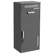 Paketbriefkasten,<BR>2 F�cher,<BR>f�r Briefe und Pakete