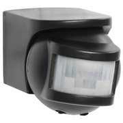 AP-Bewegungsmelder,<BR>schwarz,<BR>Erfassungswinkel 210�
