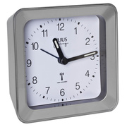Wecker,<BR>0522,<BR>mit Funkuhrwerk,<BR>silber