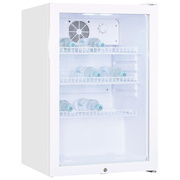 Glast�rk�hlschrank,<BR>118 Liter, H 840<BR>abschlie�bar,<BR>wei�&nbsp;