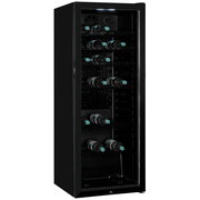 Glast�rk�hlschrank,<BR>237 Liter, H 1.400<BR>abschlie�bar, <BR>schwarz