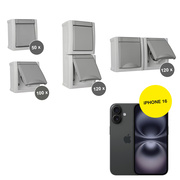 AP/FR-Schalteraktion,<BR>iPhone 16,<BR>128GB, schwarz