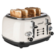 RETRO-Toaster,<BR>1.630W,<BR>f�r 2+2 Brotscheiben